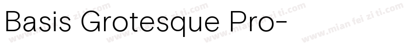 Basis Grotesque Pro字体转换